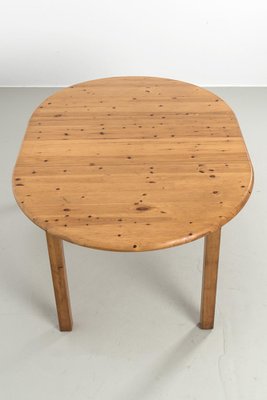 Round Wooden Pull-Out Dining Table-OKG-1769521