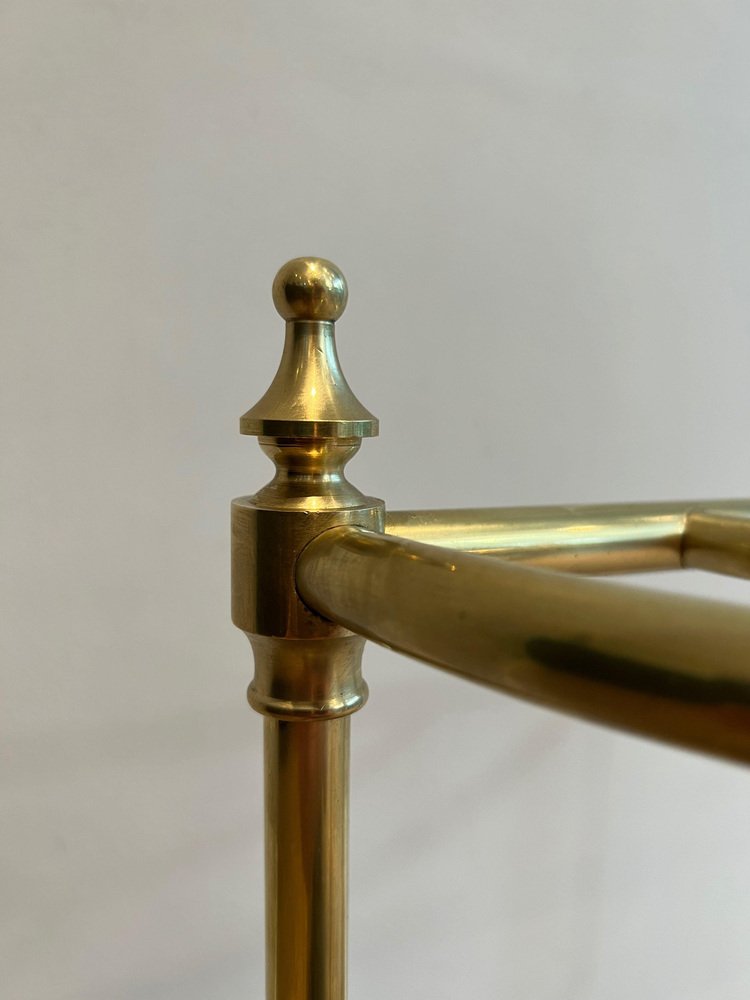 Rounded Brass Umbrella Stand, 1890s