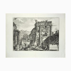 Rovine del Tempio de' Castori nella città di Cora - Etching by G. B. Piranesi 1764-ZCI-756331