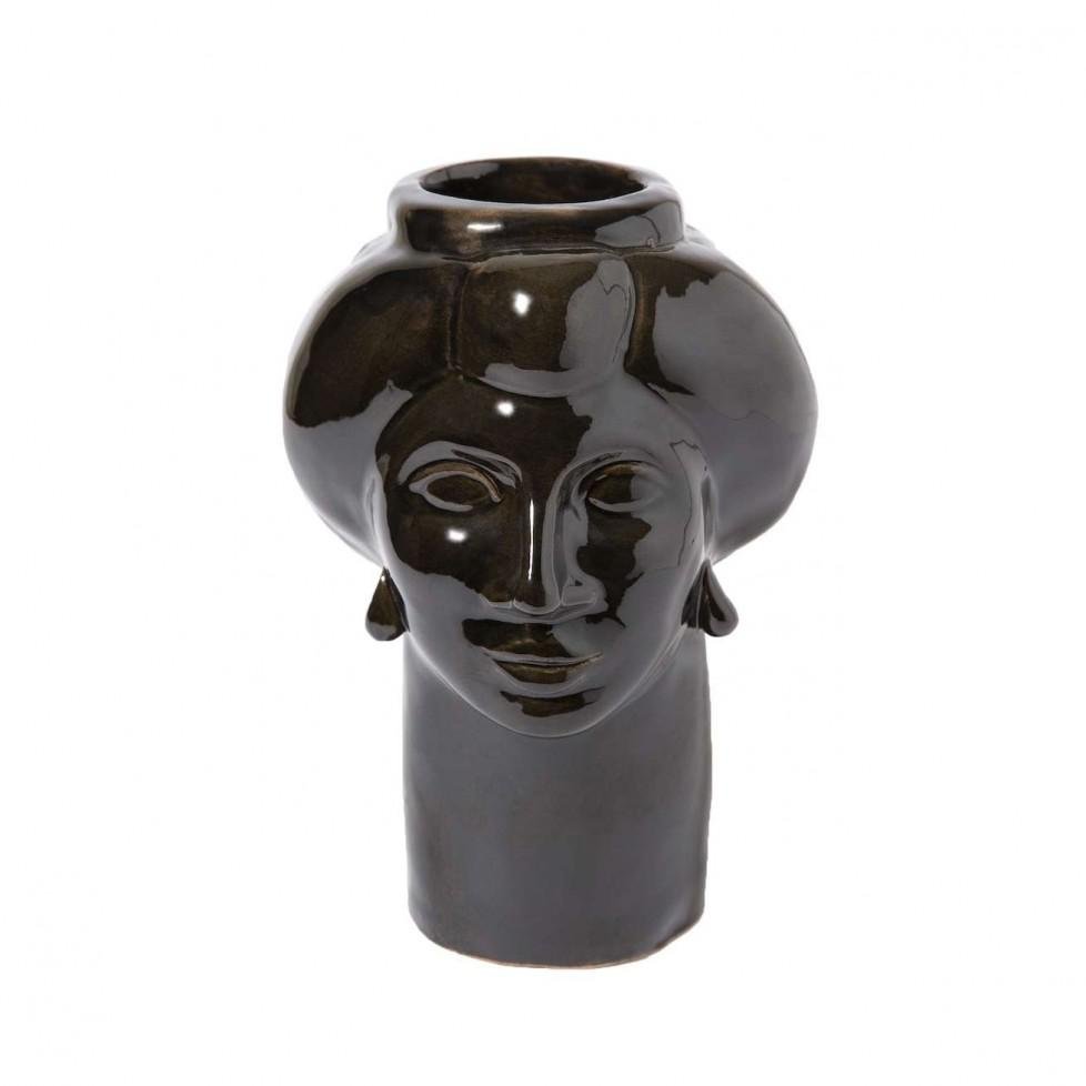 Roxelana Figure, Small • Black Stromboli from Crita Ceramiche