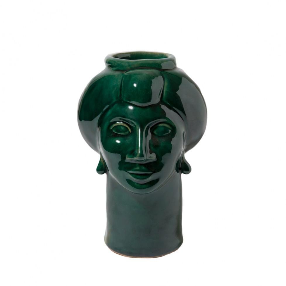 Roxelana Figure, Small • Green Ucria from Crita Ceramiche