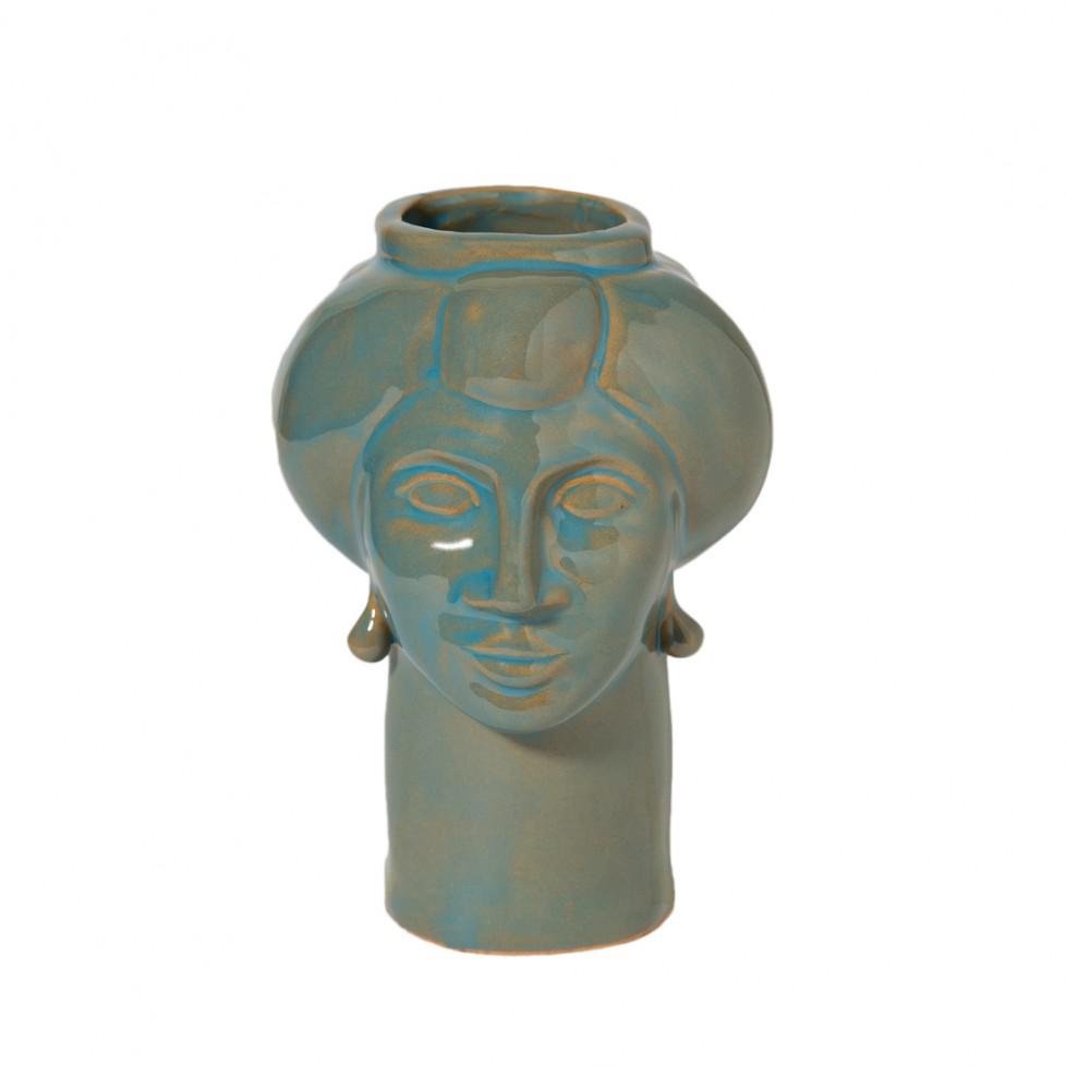 Roxelana Figure, Small • Turquoise Favignana from Crita Ceramiche