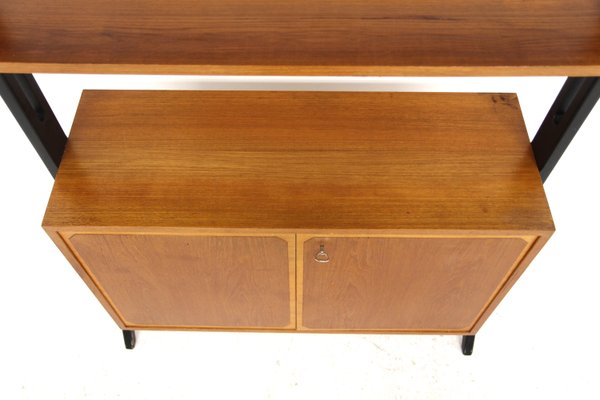 Roxen Teak Pedestal Bookcase from Möbel-Ikea, Sweden, 1960s-GEK-2022907