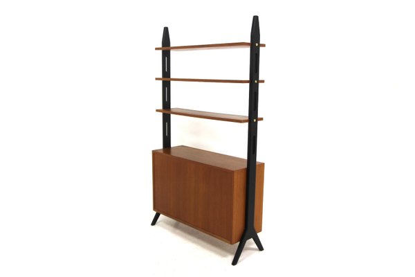 Roxen Teak Pedestal Bookcase from Möbel-Ikea, Sweden, 1960s-GEK-2022907