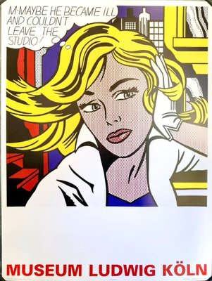 Roy Lichtenstein, M-Maybe, Original Lithographic Art Poster, 2000s-NRC-1748049