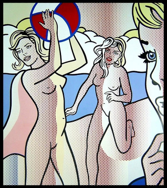 Roy Lichtenstein, Nudes with Beach Ball, 1994, Art Print