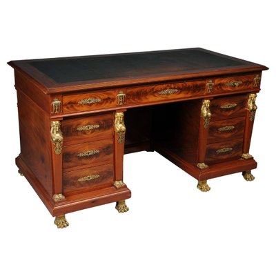 Royal Empire Desk in Gilt Bronze, 19th Century-FLW-1800849