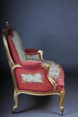 Royal Louis XV or Rococo Tapestry Sofa & Chairs, 1880s, Set of 3-FLW-1402202