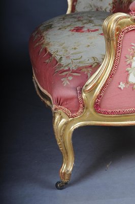 Royal Louis XV or Rococo Tapestry Sofa & Chairs, 1880s, Set of 3-FLW-1402202