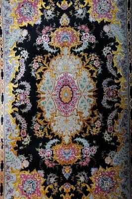 Royal Tabriz Cork Wool & Silk Rug, 1980s-FLW-1402138