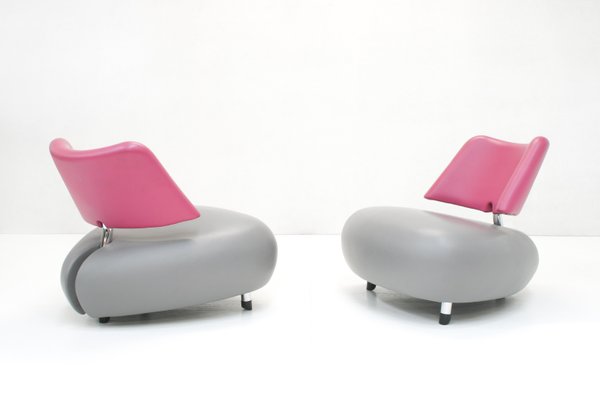 Rubber Pallone Pa Lounge Chairs by Roy De Scheemaker for Leolux, Set of 2-SES-1322913