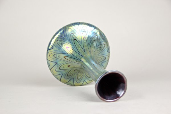 Rubin Phenomenon Genre 6893 Iriscident Glass Vase from Loetz Witwe, Bohemia, 1899-TQA-1322130