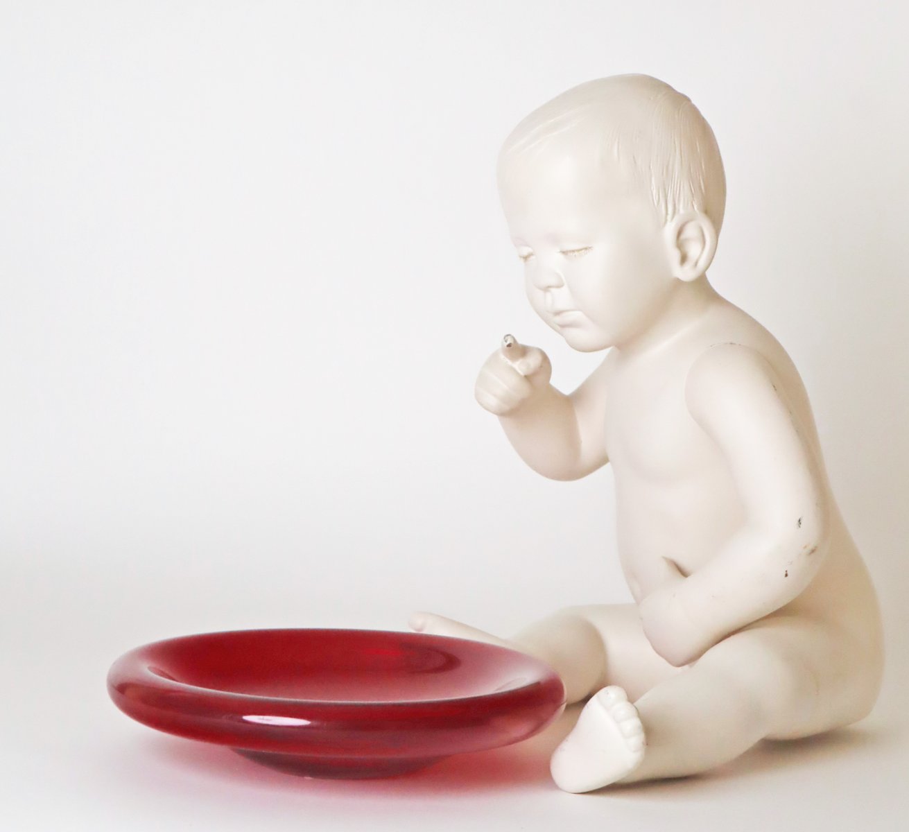 Ruby Red Murano Glass Bowl, 1970s