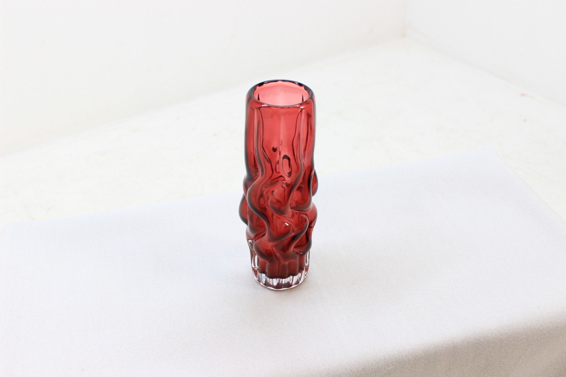 Ruby Vase by Pavel Hlava for Borse Glass, 1968