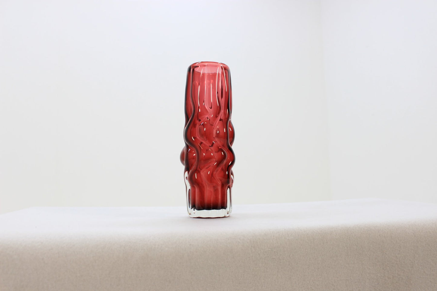 Ruby Vase by Pavel Hlava for Borse Glass, 1968