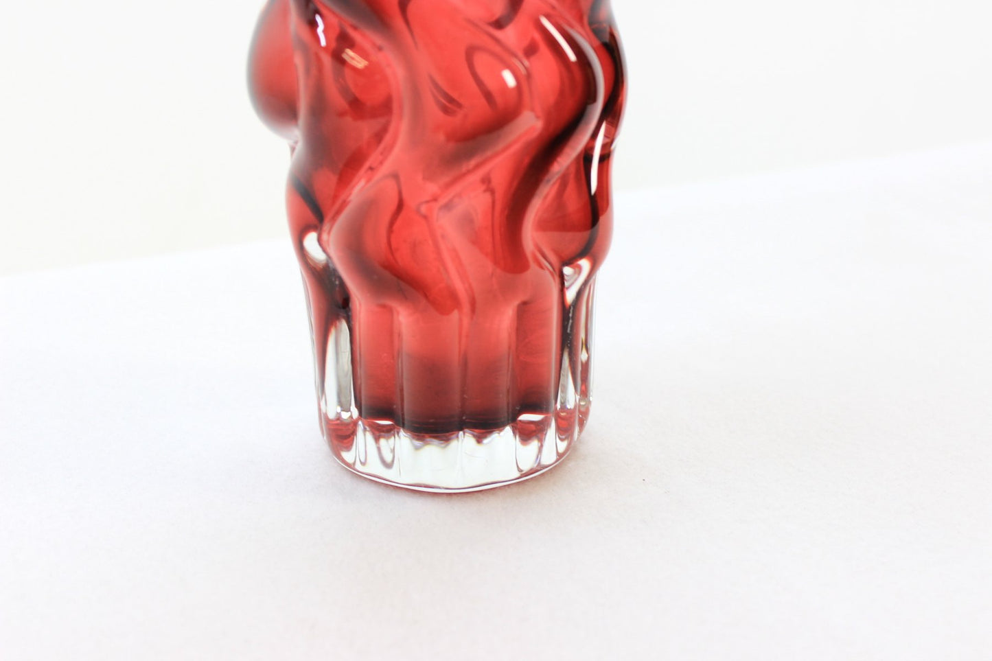 Ruby Vase by Pavel Hlava for Borse Glass, 1968