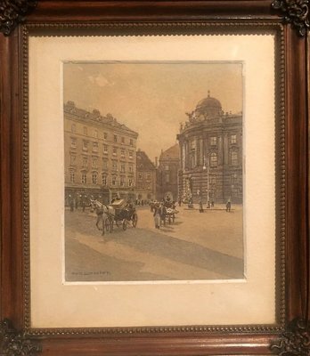 Rudolf Schmidt, Vienna City Centre, Austria, 1920s, Watercolor-QOR-2022768