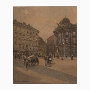 Rudolf Schmidt, Vienna City Centre, Austria, 1920s, Watercolor-QOR-2022768