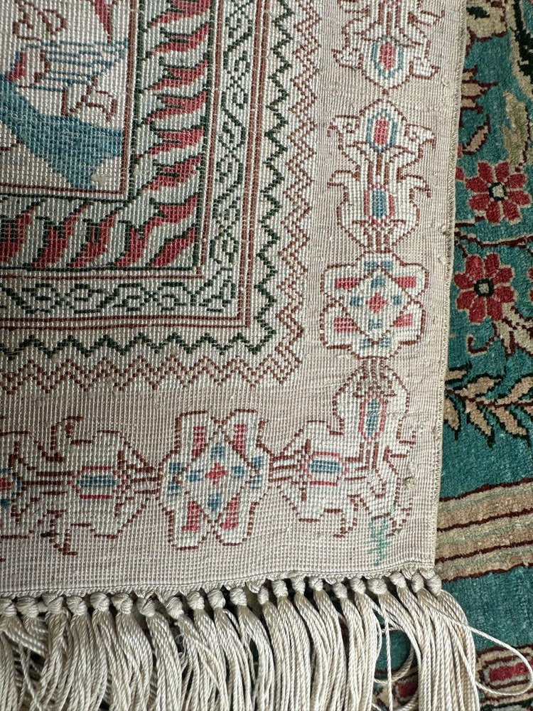 Rug in Fine Silk by Sino Hereke, 1990s