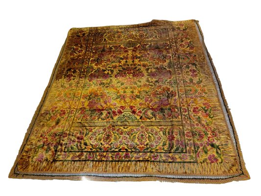 Rug with Handwoven Finishes and Central Medallion-TCS-1749504