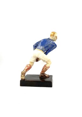 Rugby Players Sculptures by Willy Wuilleumier for G.A.M., France, 1940, Set of 2-TXN-1013112