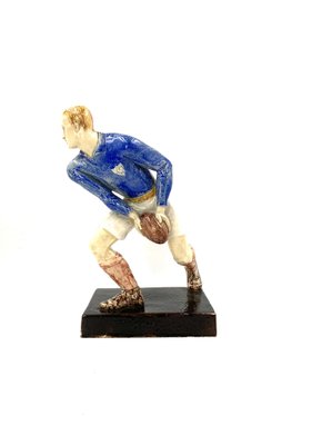 Rugby Players Sculptures by Willy Wuilleumier for G.A.M., France, 1940, Set of 2-TXN-1013112