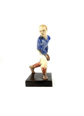 Rugby Players Sculptures by Willy Wuilleumier for G.A.M., France, 1940, Set of 2-TXN-1013112