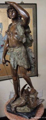 Rugiano, Boy with Bow, 1996, Bronze on Marble Base-HDX-2035622