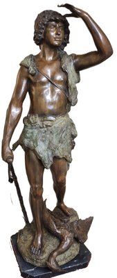 Rugiano, Boy with Bow, 1996, Bronze on Marble Base-HDX-2035622