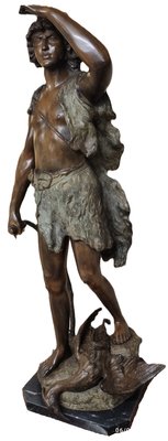 Rugiano, Boy with Bow, 1996, Bronze on Marble Base-HDX-2035622