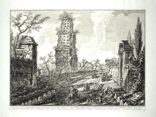 Ruins of an Ancient Tomb - G. B. Piranesi - 1762 1762