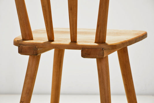 Rung Chair in Beech by Adolf Schneck for Thonet, 1942