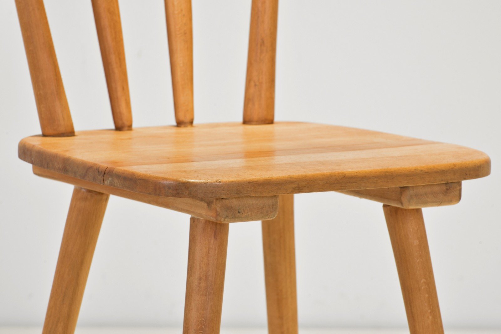 Rung Chair in Beech by Adolf Schneck for Thonet, 1942