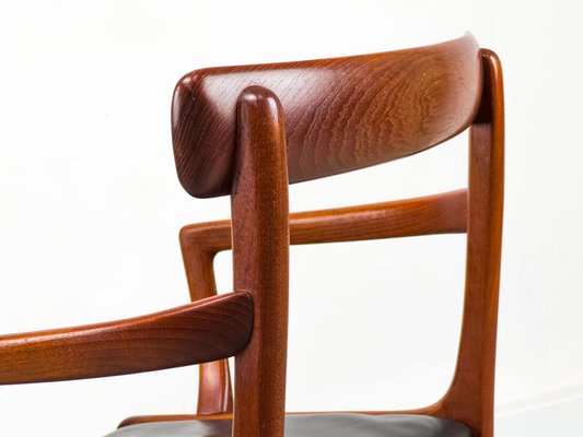 Rungstedlund Armchair in Teak and Leather by Ole Wanscher for P. Jeppesen, 1960s-QEQ-2024786