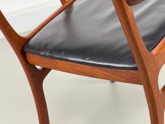 Rungstedlund Armchair in Teak and Leather by Ole Wanscher for P. Jeppesen, 1960s-QEQ-2024786