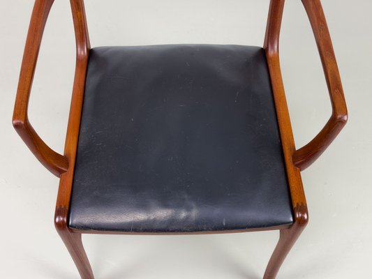 Rungstedlund Armchair in Teak and Leather by Ole Wanscher for P. Jeppesen, 1960s-QEQ-2024786