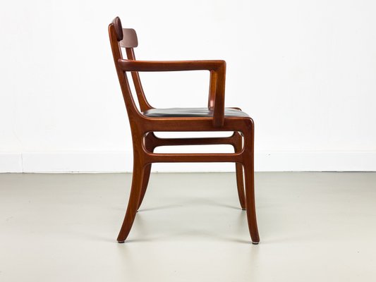 Rungstedlund Armchair in Teak and Leather by Ole Wanscher for P. Jeppesen, 1960s-QEQ-2024786