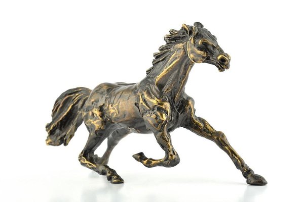 Running Horse - Bronze Sculpture by C. Mongini - 1970s 1970s-ZCI-761687