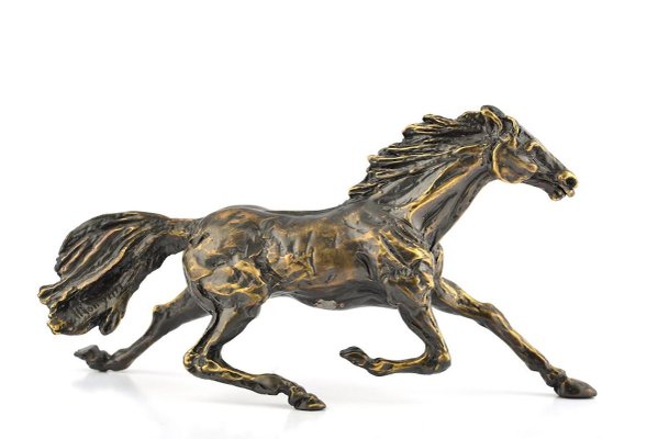 Running Horse - Bronze Sculpture by C. Mongini - 1970s 1970s-ZCI-761687