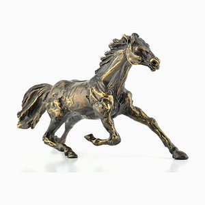 Running Horse - Bronze Sculpture by C. Mongini - 1970s 1970s-ZCI-761687