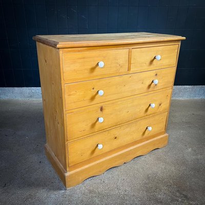 Rural Pine Wood Chest of Drawers-IA-1438135