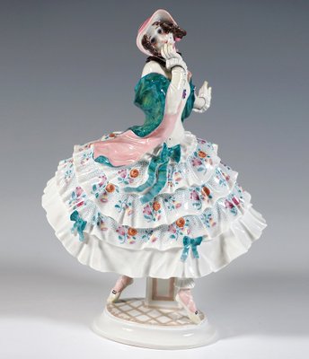 Russian Ballet Estrella Figurine attributed to Paul Scheurich for Meissen, 1930s-EMT-1763727