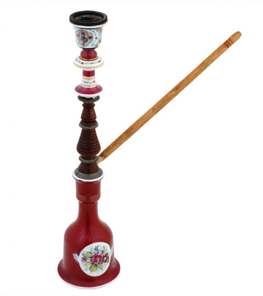 Russian Hand-Painted Porcelain Hookah