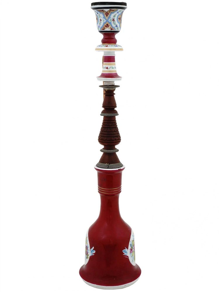 Russian Hand-Painted Porcelain Hookah