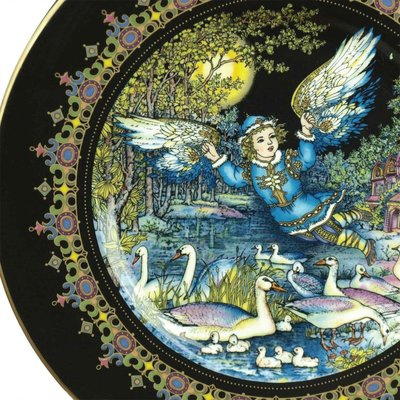 Russian Magical Fairy Tales Plates by Gere Fauth, 1969, Set of 3-VDW-746957