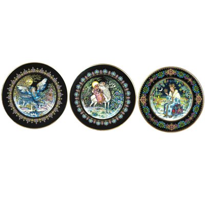 Russian Magical Fairy Tales Plates by Gere Fauth, 1969, Set of 3-VDW-746957