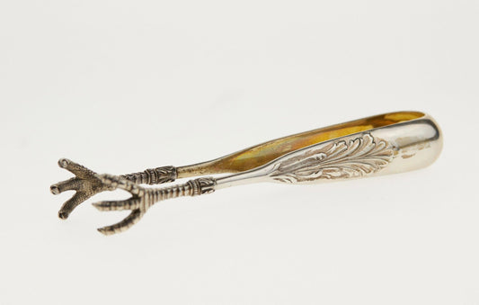 Russian Silver Sugar Tongs