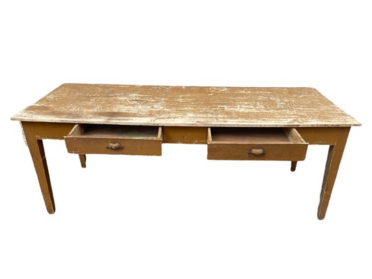 Rustic 2-Drawer Table in Poplar-SDV-1261410