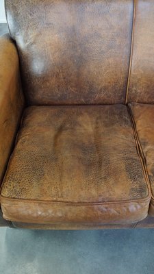 Rustic 2-Seater Sofa in Leather-HPP-2039539