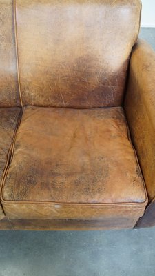 Rustic 2-Seater Sofa in Leather-HPP-2039539